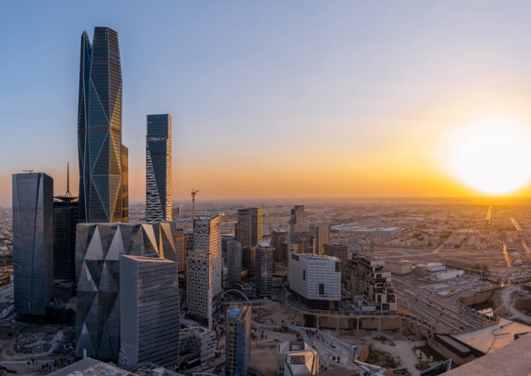 Riyadh cityscape at night